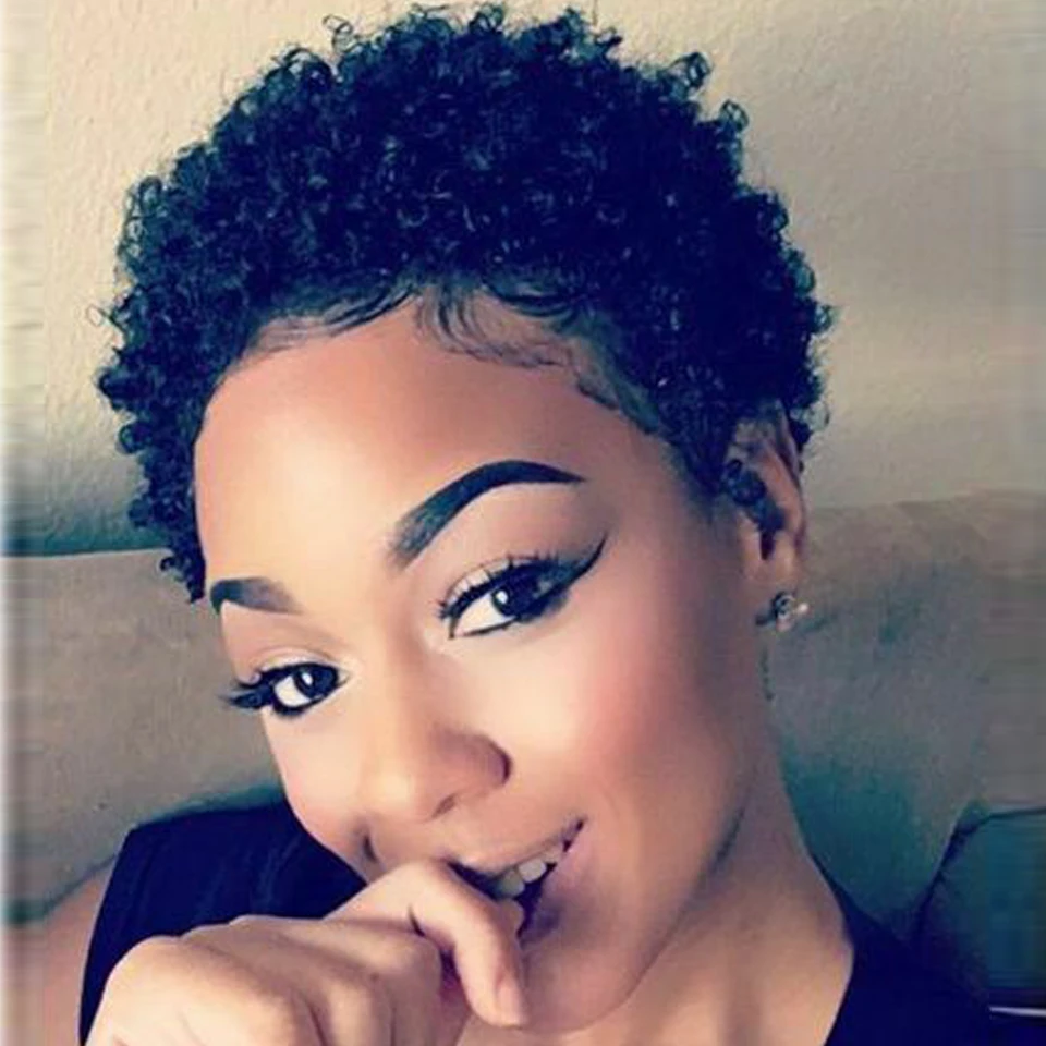 Short Cut Wig 100% Brazilian Curly Human Hair Wig For Black Women Full Machine Wigs Short Pixie Cut Wig Afro Kinky Curly Wigs
Short Cut Wig 100% Brazilian Curly Human Hair Wig For Black Women Full Machine Wigs Short Pixie Cut Wig Afro Kinky Curly Wigs