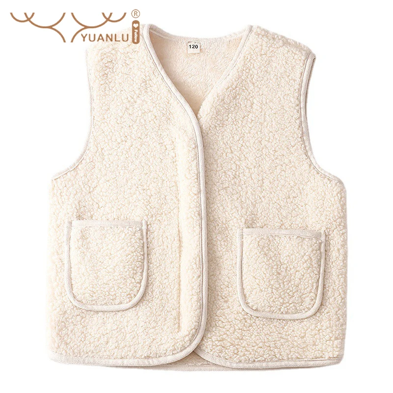 Winter Warm Lamb Wool Vest for Girl Soft Comfortable Fur Jacket for Boy Zipper Fit Sleeveless Padded Vest 2021
Winter Warm Lamb Wool Vest for Girl Soft Comfortable Fur Jacket for Boy Zipper Fit Sleeveless Padded Vest 2021