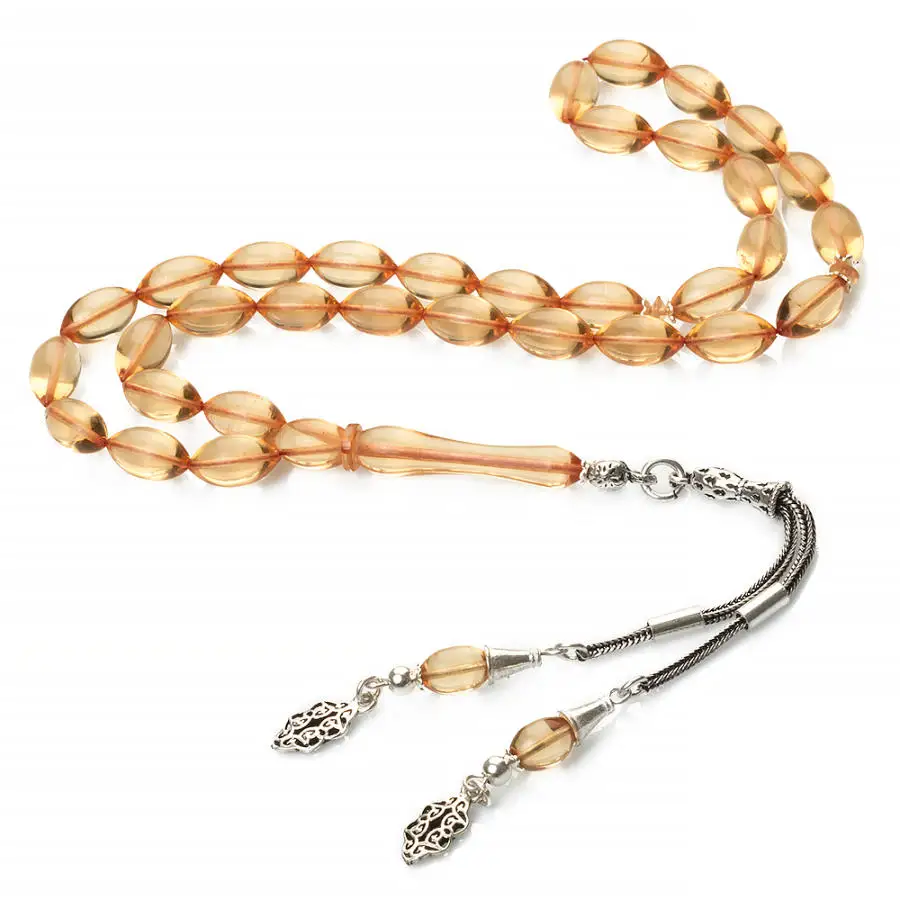Silver Amber Gemstone Prayer Rosary Men Barley Cut Rosary With Silver Tassel Arabic Tasbih With Ottoman Model Tassel 925k Silver
Silver Amber Gemstone Prayer Rosary Men Barley Cut Rosary With Silver Tassel Arabic Tasbih With Ottoman Model Tassel 925k Silver