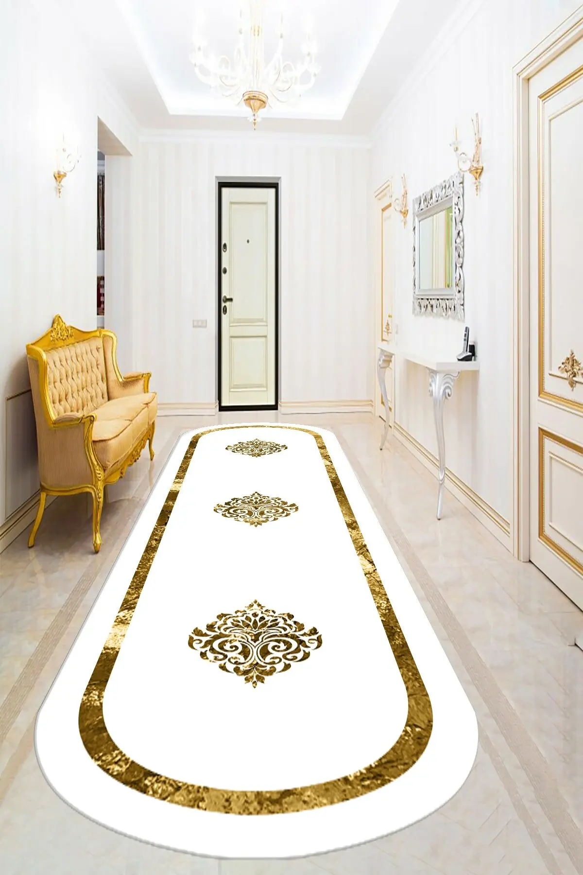 White Gold Motif Aisle Carpet Washable Artificial Leather Cold Proof Base Thai Feather Easy To Clean Stout Tight Retest Fabric
White Gold Motif Aisle Carpet Washable Artificial Leather Cold Proof Base Thai Feather Easy To Clean Stout Tight Retest Fabric