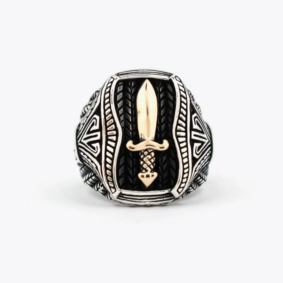 New Authentic Sterling Silver Antique Turkish Rectangle Sword Master Hand Ring Men's Rustic Hallmarked Male Jewelry Accessory
New Authentic Sterling Silver Antique Turkish Rectangle Sword Master Hand Ring Men's Rustic Hallmarked Male Jewelry Accessory