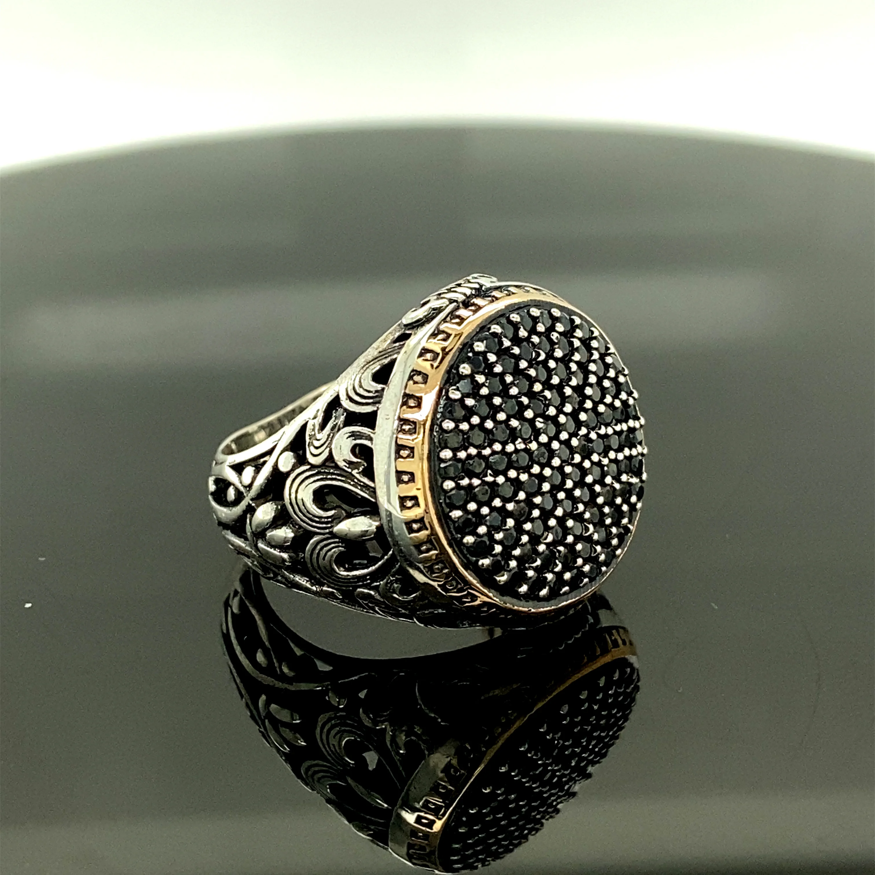 Sterling Silver Ring , Black Stone, Men Rings , Embroidered ring , Handcrafted Ottoman Men Ring , Turkish handmade , Gift for Hi
Sterling Silver Ring , Black Stone, Men Rings , Embroidered ring , Handcrafted Ottoman Men Ring , Turkish handmade , Gift for Hi