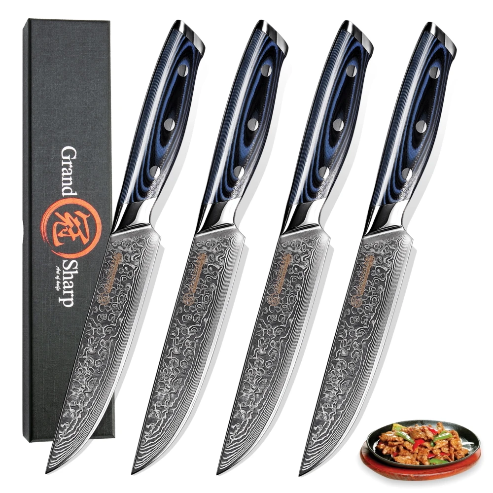 4-Piece Damascus Steak Knife Set VG10 Japanese Stainless Steel Utility Tomato Pizza Cooking Kitchen Tools Best Christmas Gift
4-Piece Damascus Steak Knife Set VG10 Japanese Stainless Steel Utility Tomato Pizza Cooking Kitchen Tools Best Christmas Gift