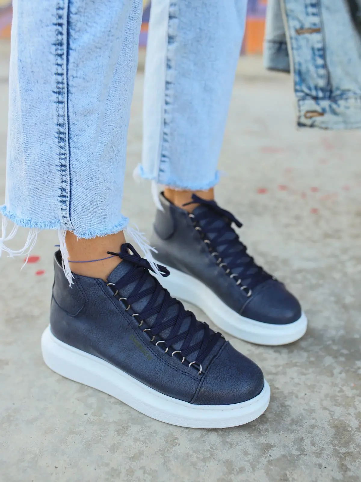 Chekich Women Shoes Navy Blue Color Lace-Up White Outsole Eco-Friendly Vegan High-Quality Artificial Leather Girl Fashion CH258
Chekich Women Shoes Navy Blue Color Lace-Up White Outsole Eco-Friendly Vegan High-Quality Artificial Leather Girl Fashion CH258