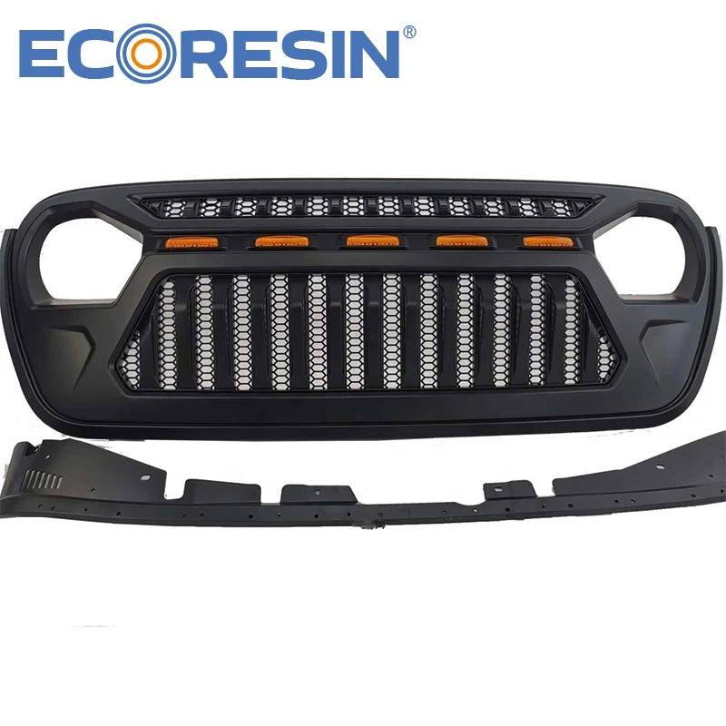 For Jeep Wrangler 2018-2022 JL JT Jeep Auto Parts Front Bumper SHARK LED Grille Exterior Accessories Insert Mask Style Grill
For Jeep Wrangler 2018-2022 JL JT Jeep Auto Parts Front Bumper SHARK LED Grille Exterior Accessories Insert Mask Style Grill