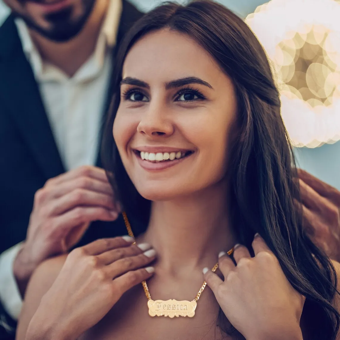 Personalized Customized Name Necklace Stainless Steel Waterproof Jewelry Deeply Carved Name Birthday Gift Day Gift for Wife
Personalized Customized Name Necklace Stainless Steel Waterproof Jewelry Deeply Carved Name Birthday Gift Day Gift for Wife