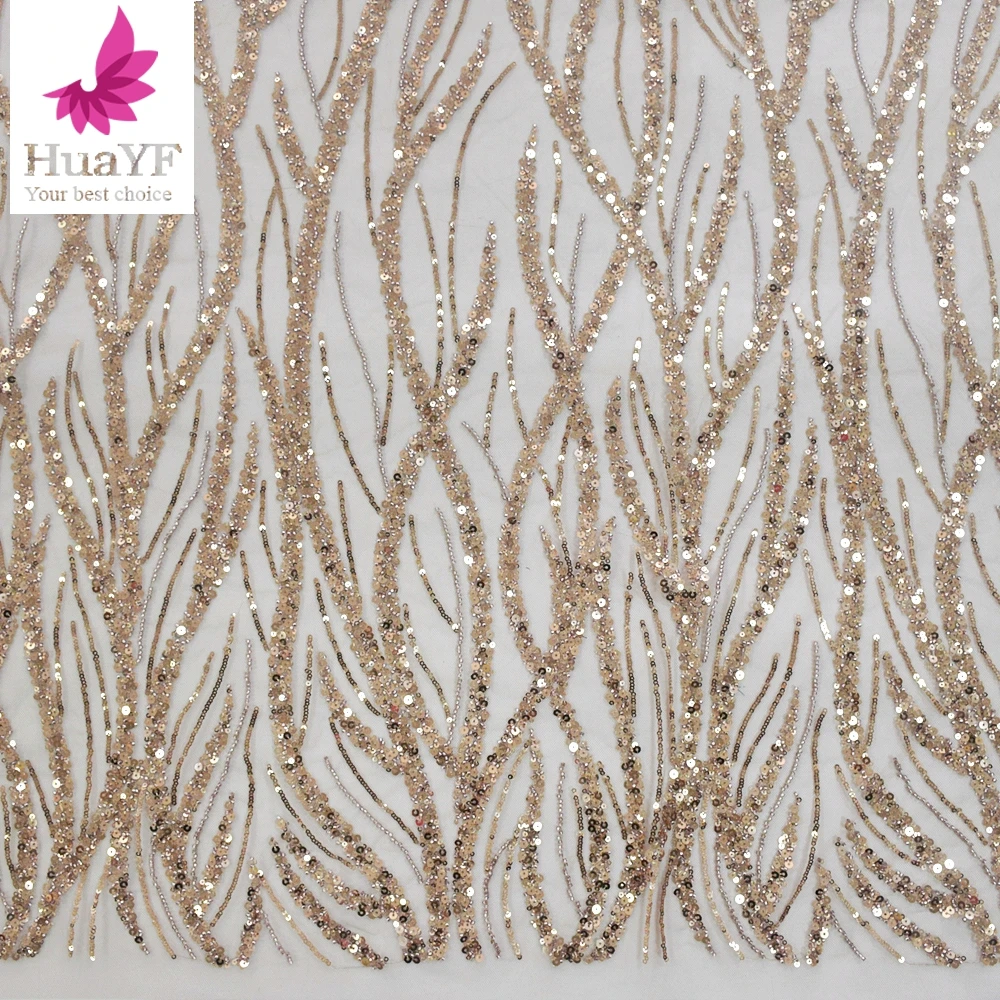Gogerous HandWork Heavy Beads Tulle Lace Net Sequins Fabric For Evening Dress HY1502
Gogerous HandWork Heavy Beads Tulle Lace Net Sequins Fabric For Evening Dress HY1502