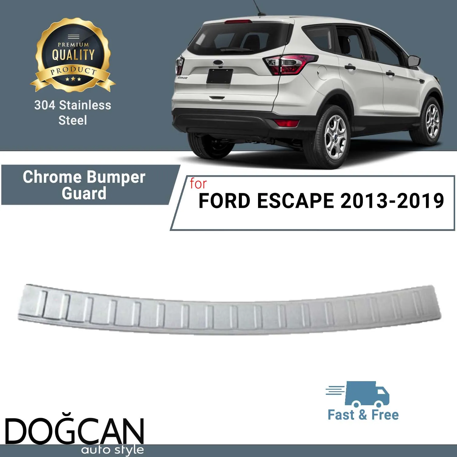 Steel Fits Ford Escape 2013 2019 Chrome Rear Bumper Guard Trunk Sill Protector Stainless Steel Trunk Guard Cover Trim
Steel Fits Ford Escape 2013 2019 Chrome Rear Bumper Guard Trunk Sill Protector Stainless Steel Trunk Guard Cover Trim