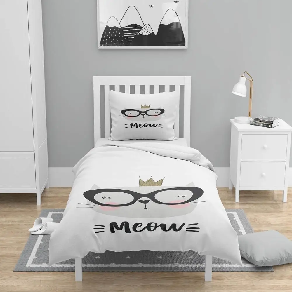 Else 4 Pcs Pink White Gray Clever Cat Glasses 3D Print Cotton Satin Chidren Kids Duvet Cover Bedding Set Pillow Case Bed Sheet
Else 4 Pcs Pink White Gray Clever Cat Glasses 3D Print Cotton Satin Chidren Kids Duvet Cover Bedding Set Pillow Case Bed Sheet