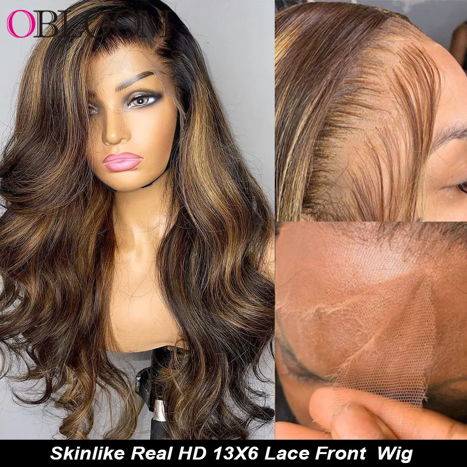 28in Highlight 13x6 HD Lace Front Human Hair Wig Body Wave Pre plucked 5x5 HD Closure Wig Melt Skin Brazilian Wigs For Women
28in Highlight 13x6 HD Lace Front Human Hair Wig Body Wave Pre plucked 5x5 HD Closure Wig Melt Skin Brazilian Wigs For Women