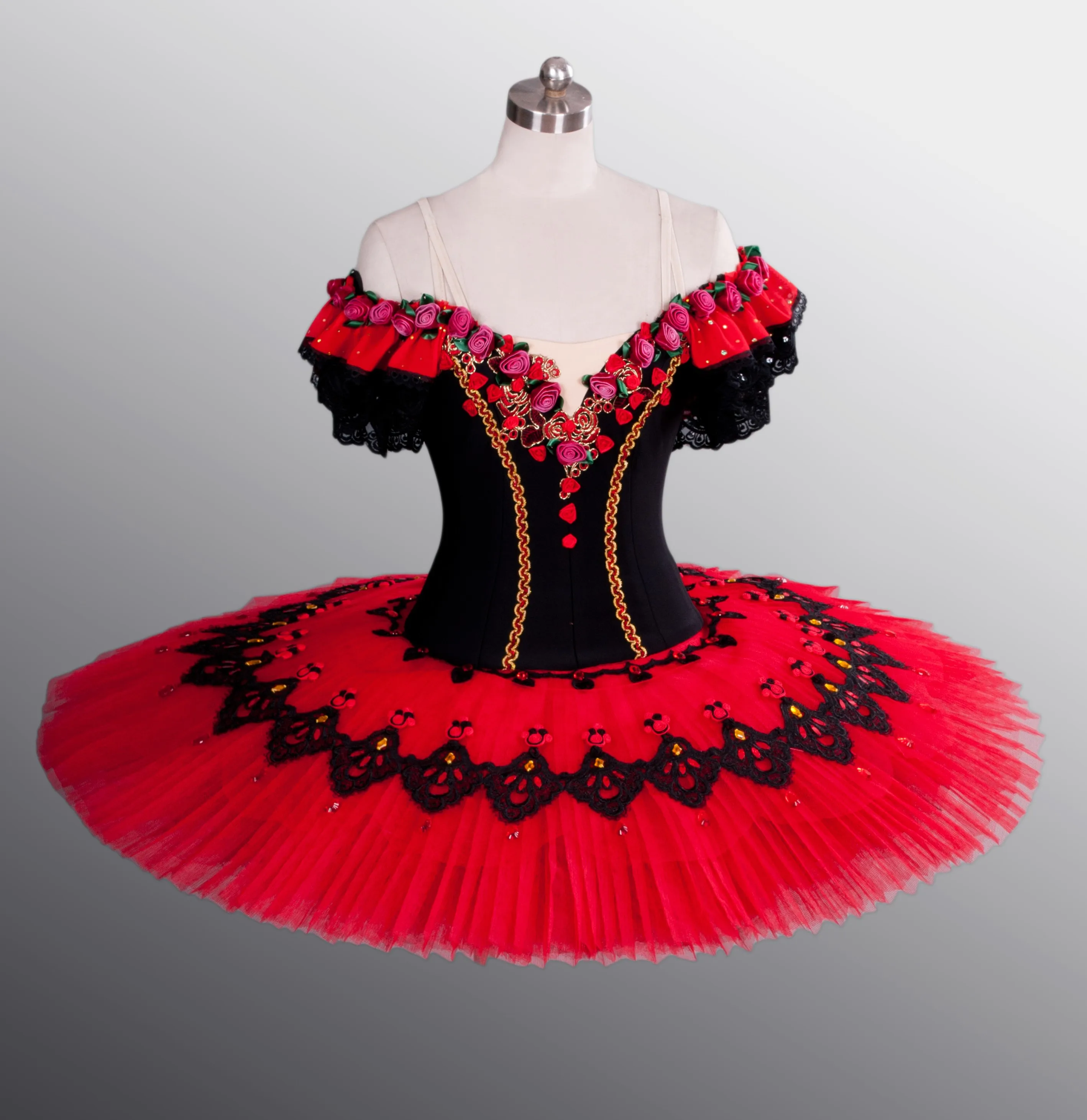 Professional Ballet Tutu Costume Ballet Tutus Classical Ballerina Stage Costume Red Paquita Princess Kitri Spanish dance
Professional Ballet Tutu Costume Ballet Tutus Classical Ballerina Stage Costume Red Paquita Princess Kitri Spanish dance