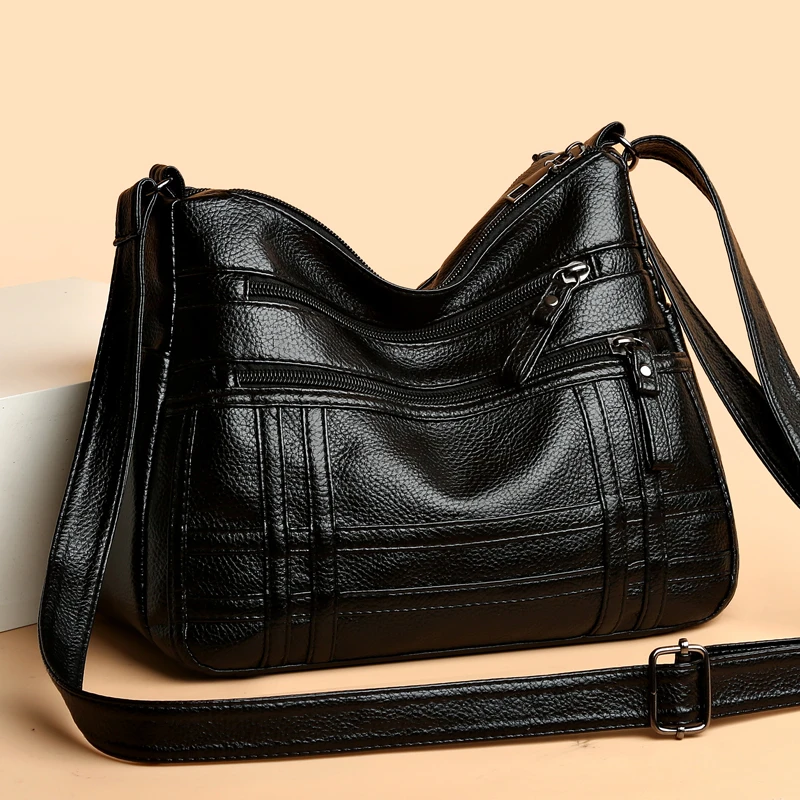 Fashion All-match Solid Color Messenger Bag High Capacity Womens Shoulder Bags 2024 New High Quality Pu Leather Women Handbag
Fashion All-match Solid Color Messenger Bag High Capacity Womens Shoulder Bags 2024 New High Quality Pu Leather Women Handbag