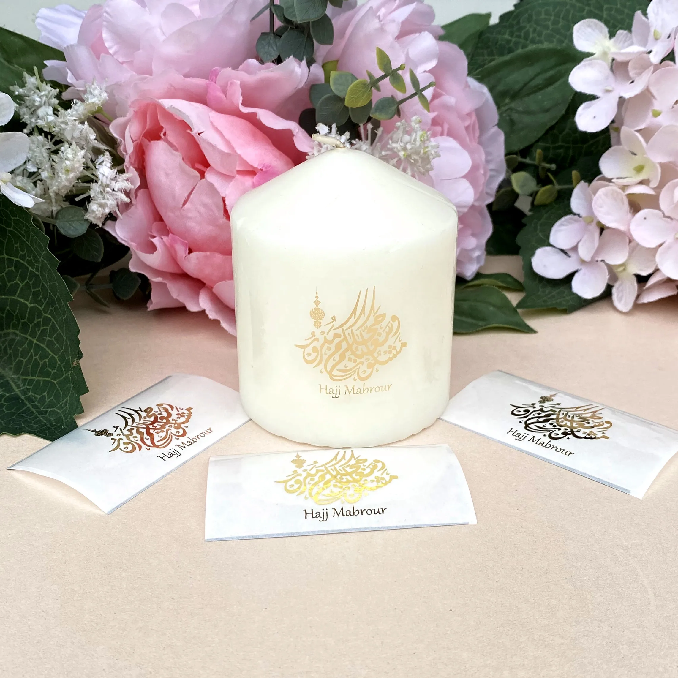 50 Arabic Hajj Mabrour Candle Decorations Label Islamic Eid al-Adha Celebrations Gift Hajji Hajja Home decor Stickers (No Candle
50 Arabic Hajj Mabrour Candle Decorations Label Islamic Eid al-Adha Celebrations Gift Hajji Hajja Home decor Stickers (No Candle