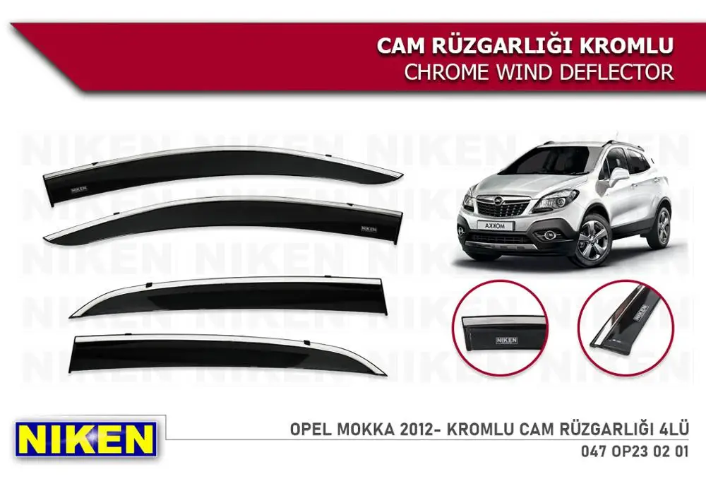 For Opel Mokka Wind Deflector Chrome Rain Window Visor 2012 2013 2014 2015 2016 2017 2018 2019 2020 and 4 Pieces Auto Accessory
For Opel Mokka Wind Deflector Chrome Rain Window Visor 2012 2013 2014 2015 2016 2017 2018 2019 2020 and 4 Pieces Auto Accessory