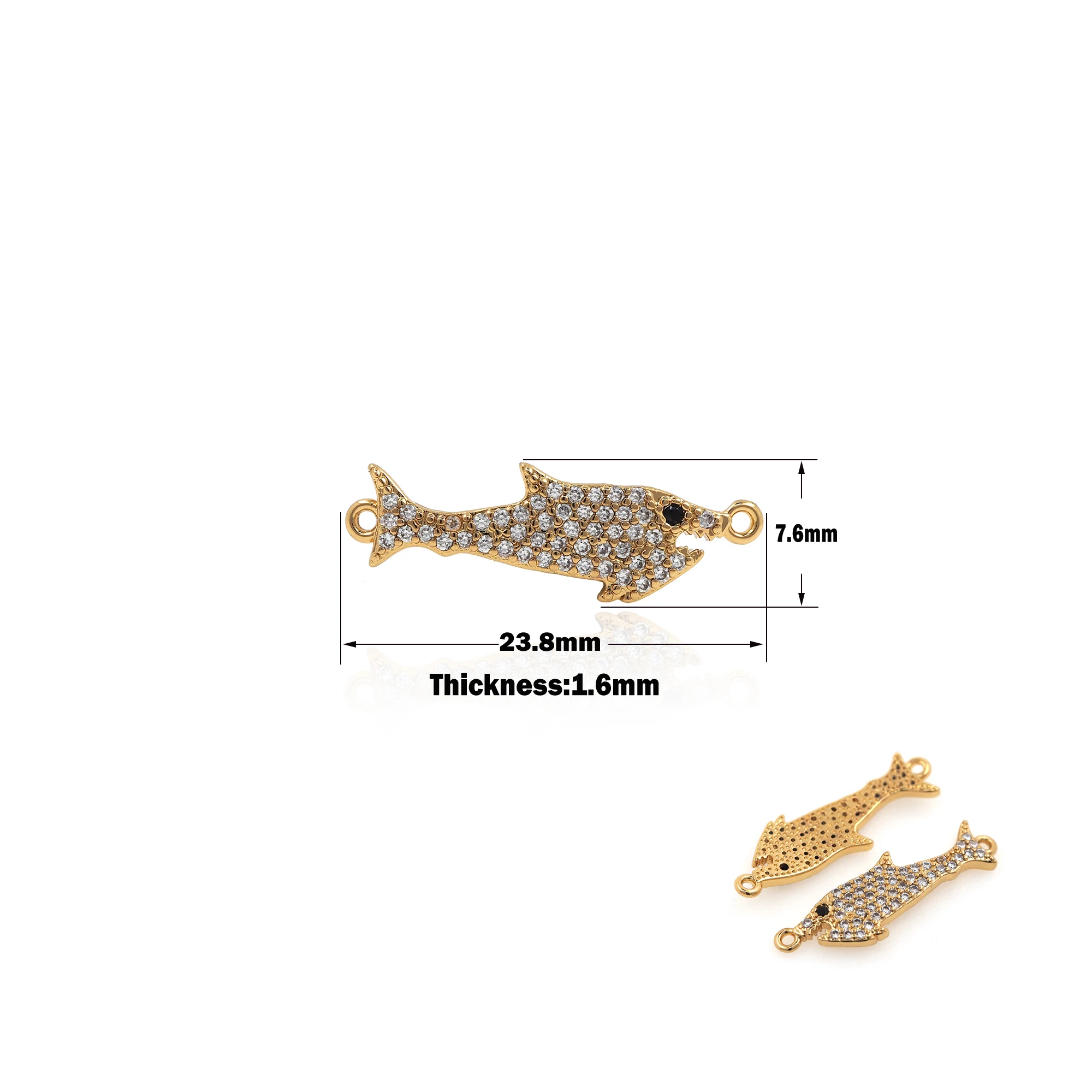 Beautiful Fish With Crystal Pendant Female New Fashion Unique Rhinestone Jewelry Gift Suitable For Bracelet Necklace Making
Beautiful Fish With Crystal Pendant Female New Fashion Unique Rhinestone Jewelry Gift Suitable For Bracelet Necklace Making