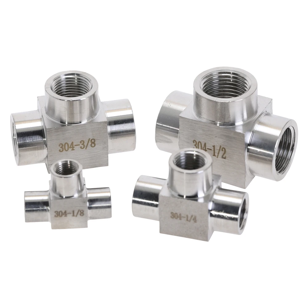 304 Stainless Steel 1/8" 1/4" 3/8" 1/2" BSPT Female Thread Tee 3 Ways Pipe Fitting Connector Adaptor Water Gas Oil
304 Stainless Steel 1/8" 1/4" 3/8" 1/2" BSPT Female Thread Tee 3 Ways Pipe Fitting Connector Adaptor Water Gas Oil