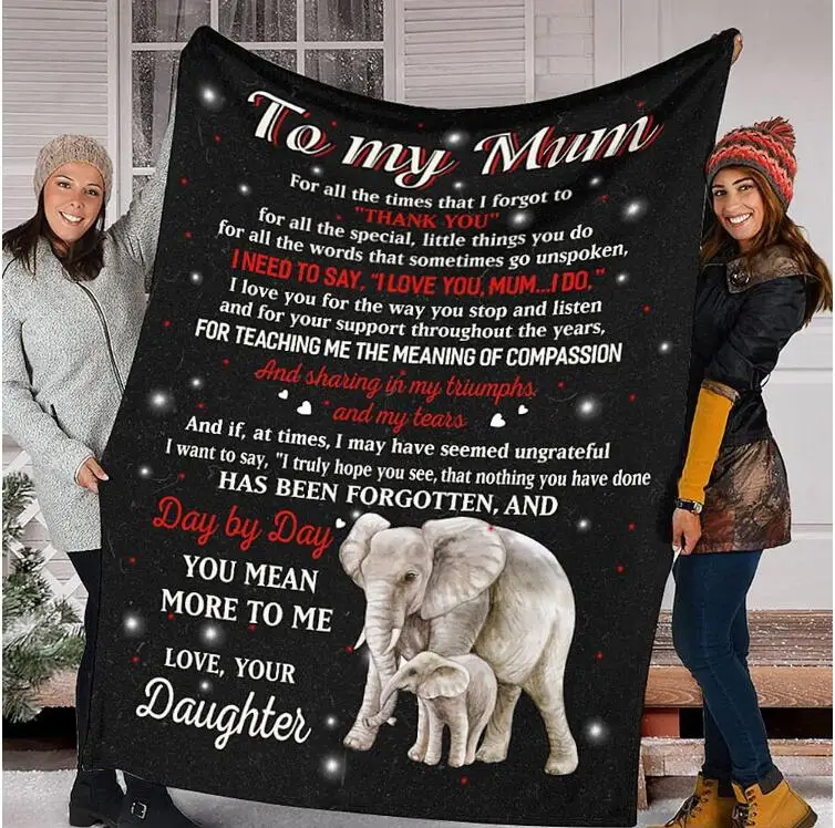 To My Mum Fleece Blanket From Daughter To Dad -Best Gift From Mom-To My Daughter-Blanket Gift for Mum
To My Mum Fleece Blanket From Daughter To Dad -Best Gift From Mom-To My Daughter-Blanket Gift for Mum