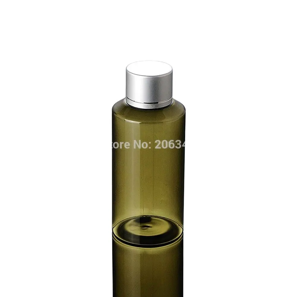 100ml BROWN/GREEN PET BOTTLE or toilet water bottle or lotion bottle with smooth silver lid
100ml BROWN/GREEN PET BOTTLE or toilet water bottle or lotion bottle with smooth silver lid