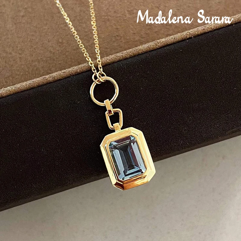 Женское ожерелье с подвеской MADALENA SARARA, 18 К, желтое золото, тонкая резка, простой агумарин, 0.85ct, Au750
Женское ожерелье с подвеской MADALENA SARARA, 18 К, желтое золото, тонкая резка, простой агумарин, 0.85ct, Au750