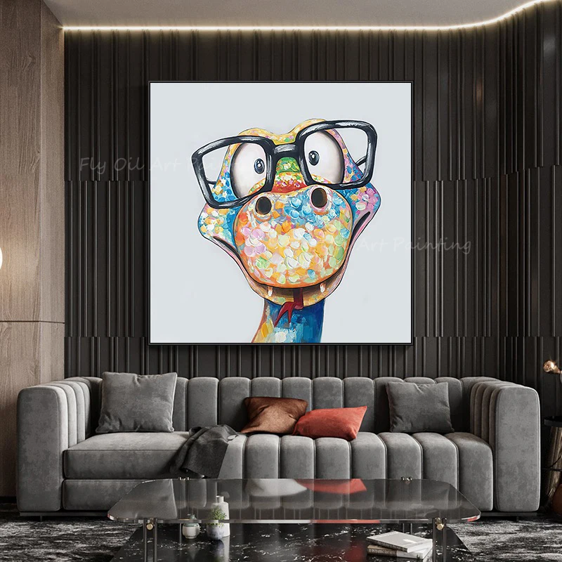 100% Handmade frog face with sunglasses cute animal pop picture oil painting for home office decoration gift unframe
100% Handmade frog face with sunglasses cute animal pop picture oil painting for home office decoration gift unframe