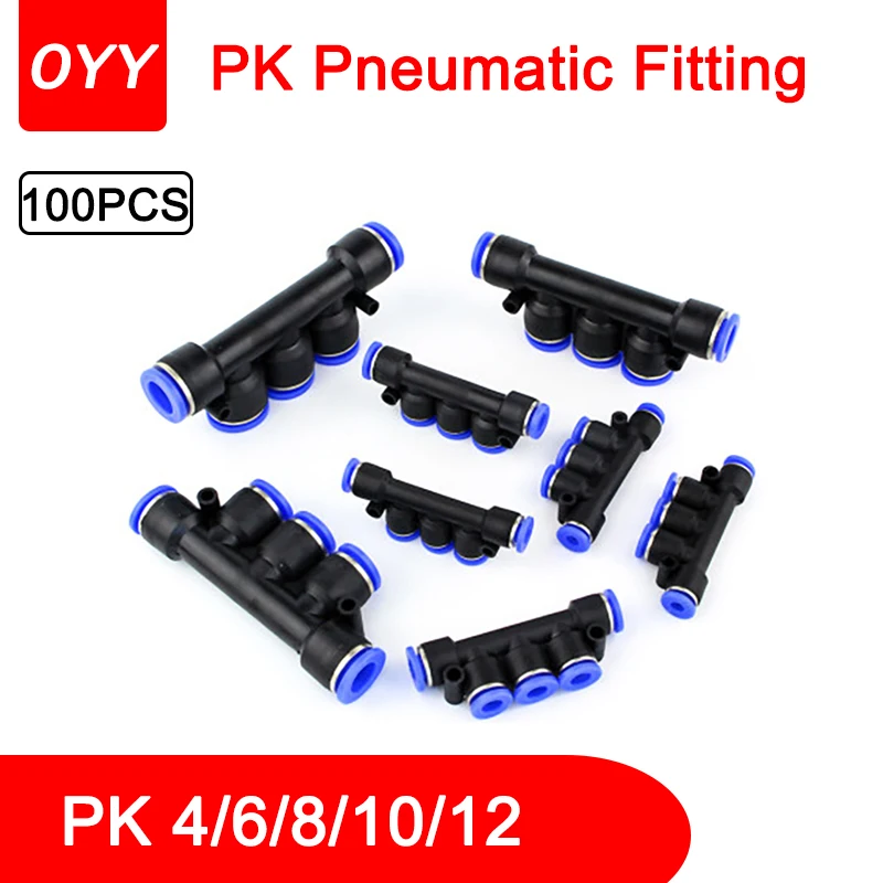 100Pcs PK Pneumatic Plastic 5 Way Fittings Quick Connectors Water Hose Connector Air Push Fast 4 mm 6 mm 8mm 10mm 12mm
100Pcs PK Pneumatic Plastic 5 Way Fittings Quick Connectors Water Hose Connector Air Push Fast 4 mm 6 mm 8mm 10mm 12mm
