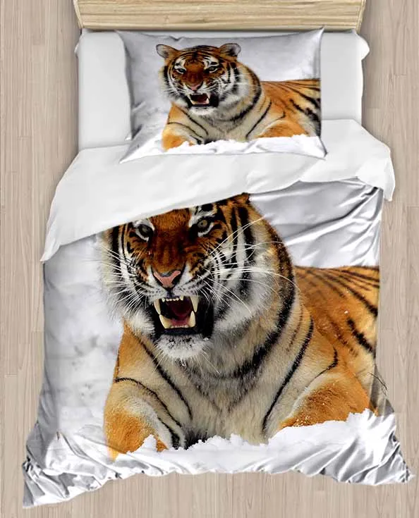 Else White Snow on Brown Wild Tiger 4 Piece 3D Print Cotton Satin Single Duvet Cover Bedding Set Pillow Case Bed Sheet
Else White Snow on Brown Wild Tiger 4 Piece 3D Print Cotton Satin Single Duvet Cover Bedding Set Pillow Case Bed Sheet
