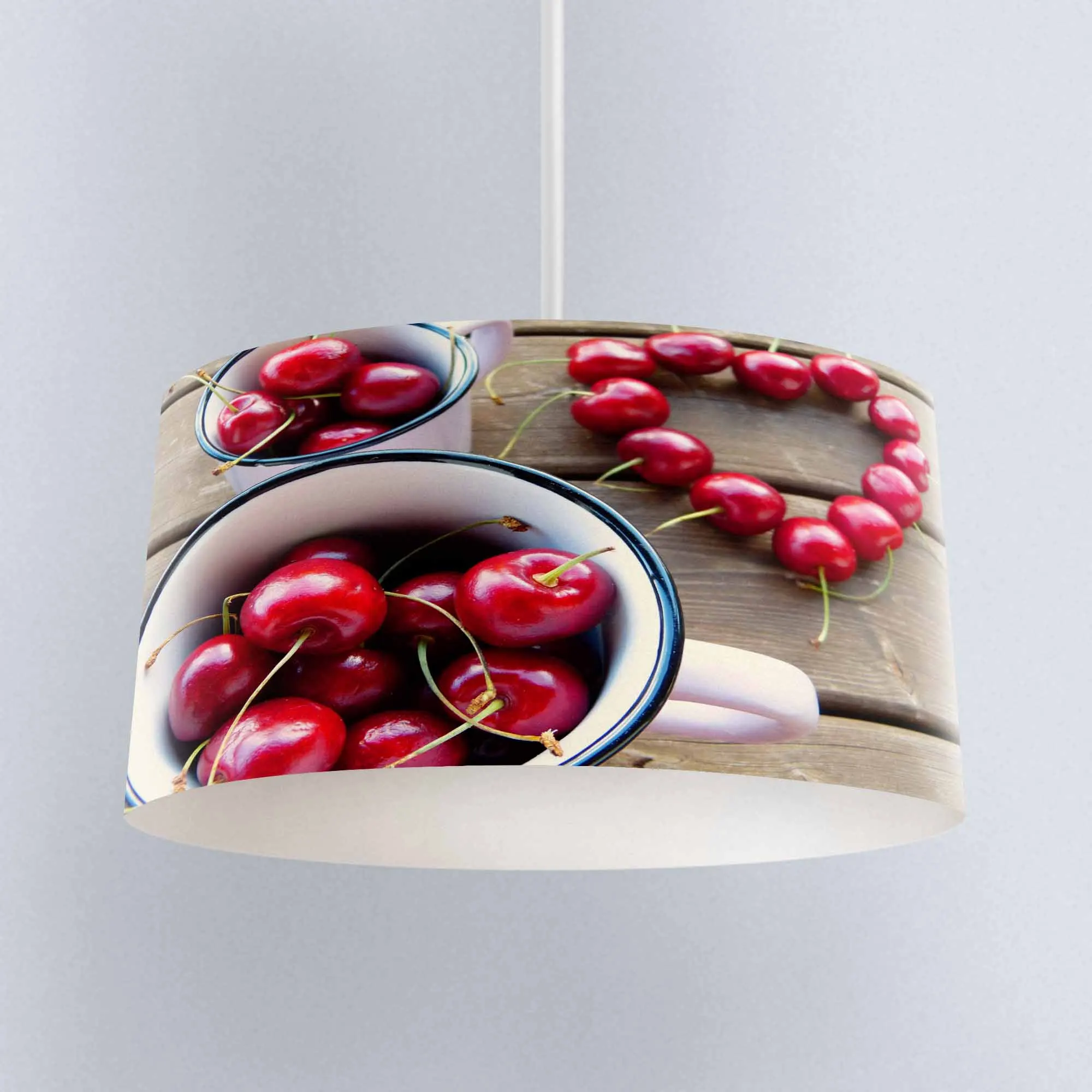 Else Red Cherry on Brown Wood Printed Fabric Kitchen Chandelier Lamp Drum Lampshade Floor Ceiling Pendant Light Shade
Else Red Cherry on Brown Wood Printed Fabric Kitchen Chandelier Lamp Drum Lampshade Floor Ceiling Pendant Light Shade