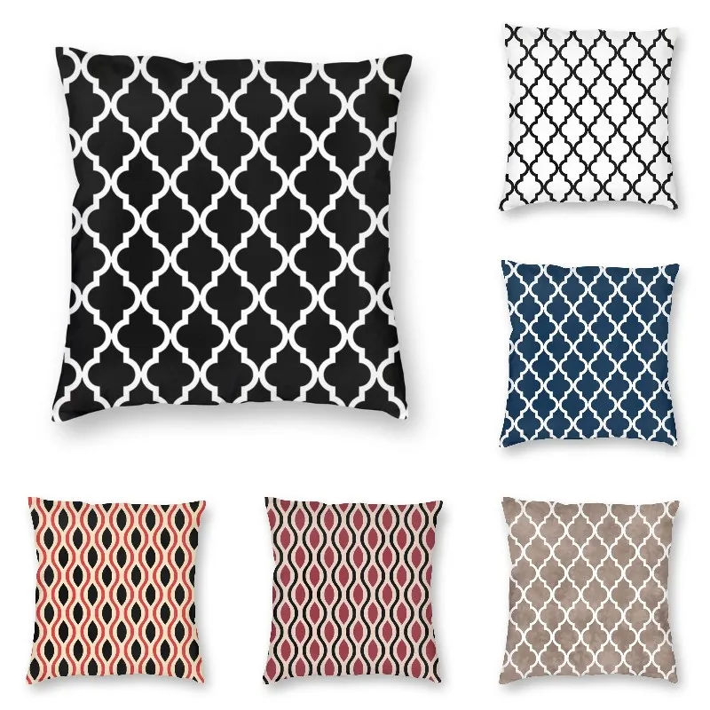 Black And White Moroccan Pillow Cover Home Decorative Morroccan Geometric Abstract Cushions Throw Pillow for Car
Black And White Moroccan Pillow Cover Home Decorative Morroccan Geometric Abstract Cushions Throw Pillow for Car