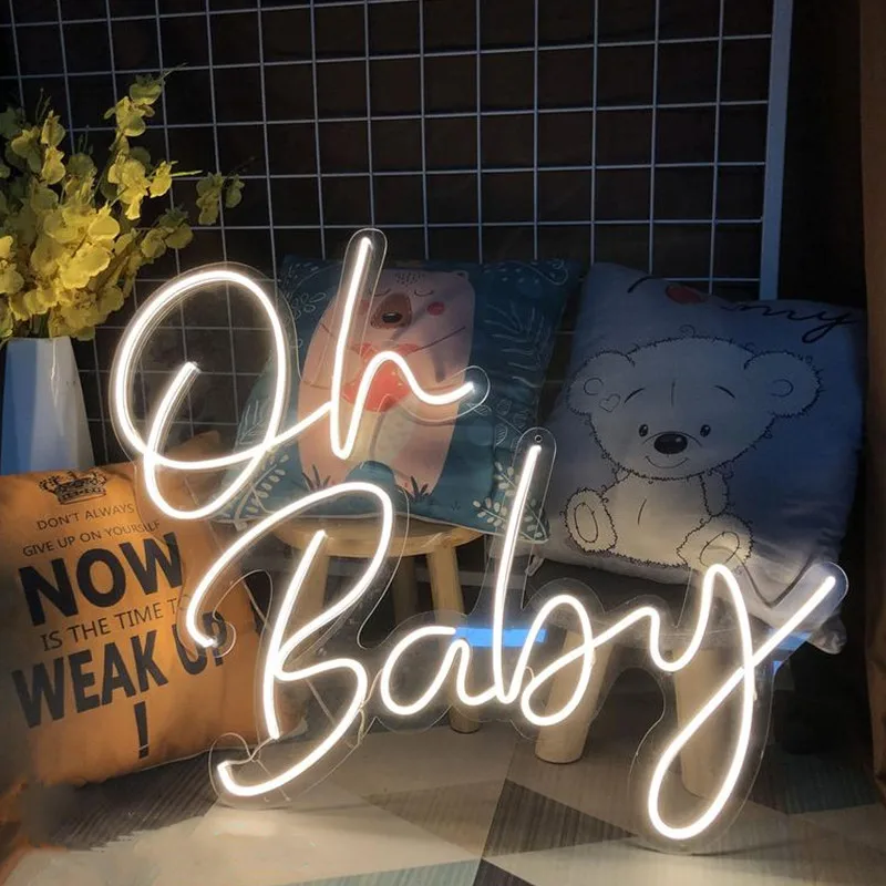 Неоновая вывеска на заказ Oh Baby, неоновая вывеска на стену, неоновая вывеска с именем на заказ, гибкий светодиодный светильник, неоновый светильник для домашнего декора, подарок
Неоновая вывеска на заказ Oh Baby, неоновая вывеска на стену, неоновая вывеска с именем на заказ, гибкий светодиодный светильник, неоновый светильник для домашнего декора, подарок