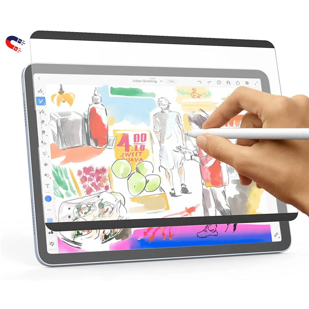 Матовая защитная пленка для Apple iPad 10,9 2020 PET, Антибликовая пленка для iPad Pro 11 2021/2018, многоразовая Магнитная пленка без пузырьков
Матовая защитная пленка для Apple iPad 10,9 2020 PET, Антибликовая пленка для iPad Pro 11 2021/2018, многоразовая Магнитная пленка без пузырьков