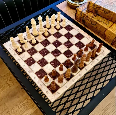 13.7 Inch Luxury Red Marble Chess Board First-Class Marble Plated Chess Set Wooden Game Set Gift for Men gift for Girlfriend
13.7 Inch Luxury Red Marble Chess Board First-Class Marble Plated Chess Set Wooden Game Set Gift for Men gift for Girlfriend