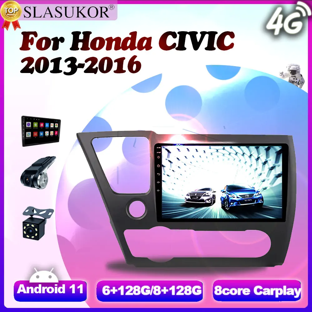9 Inch 8G+128G Android 11 Car Radio Auto For Honda CIVIC 2013 2014 - 2016 LHD Fan GPS Navigation Multimedia Player No 2 Din DVD
9 Inch 8G+128G Android 11 Car Radio Auto For Honda CIVIC 2013 2014 - 2016 LHD Fan GPS Navigation Multimedia Player No 2 Din DVD