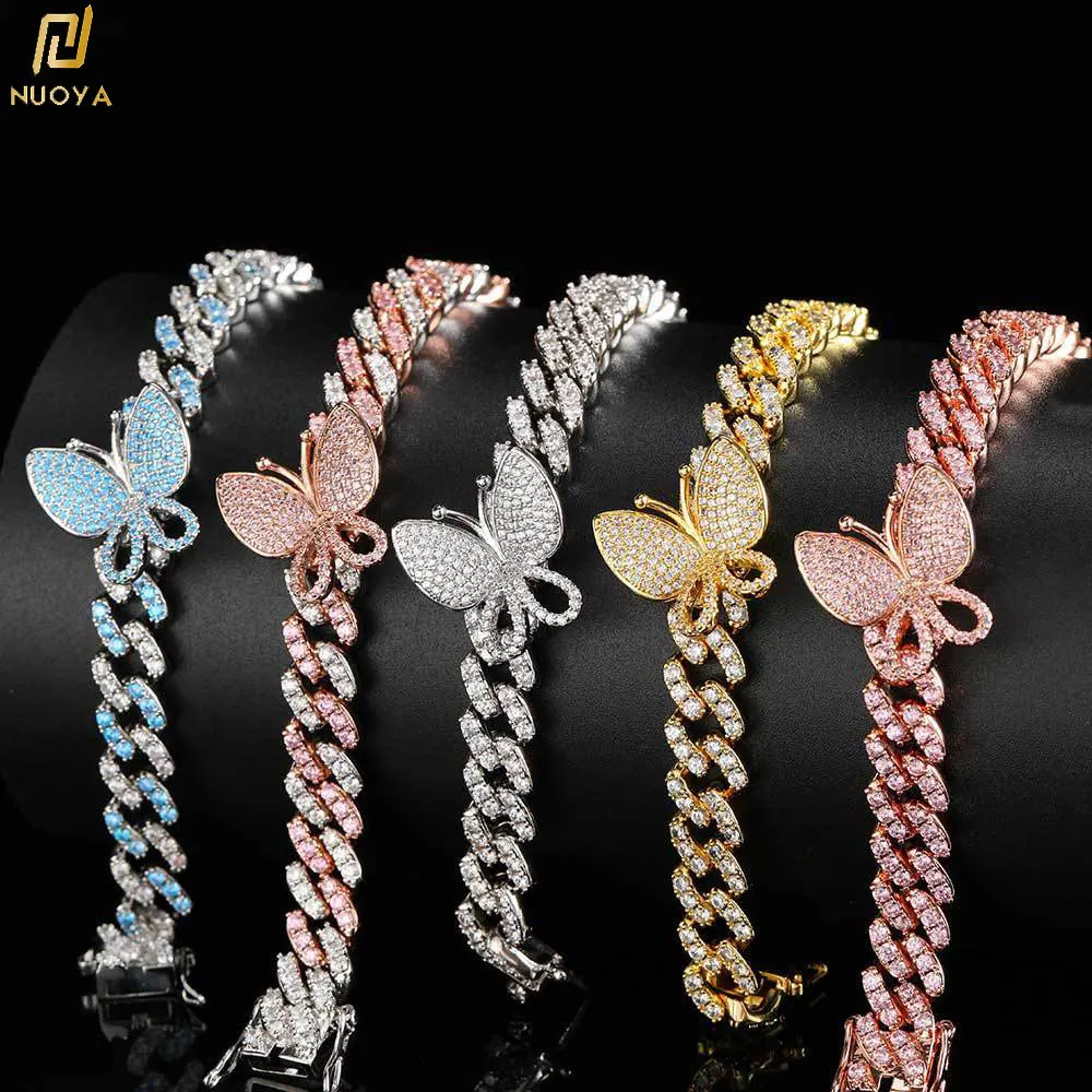 New Small Butterfly Cuban Link Anklet 9mm Iced Out CZ Cuban Anklets Women Hip Hop Rapper Bling Foot Jewelry
New Small Butterfly Cuban Link Anklet 9mm Iced Out CZ Cuban Anklets Women Hip Hop Rapper Bling Foot Jewelry