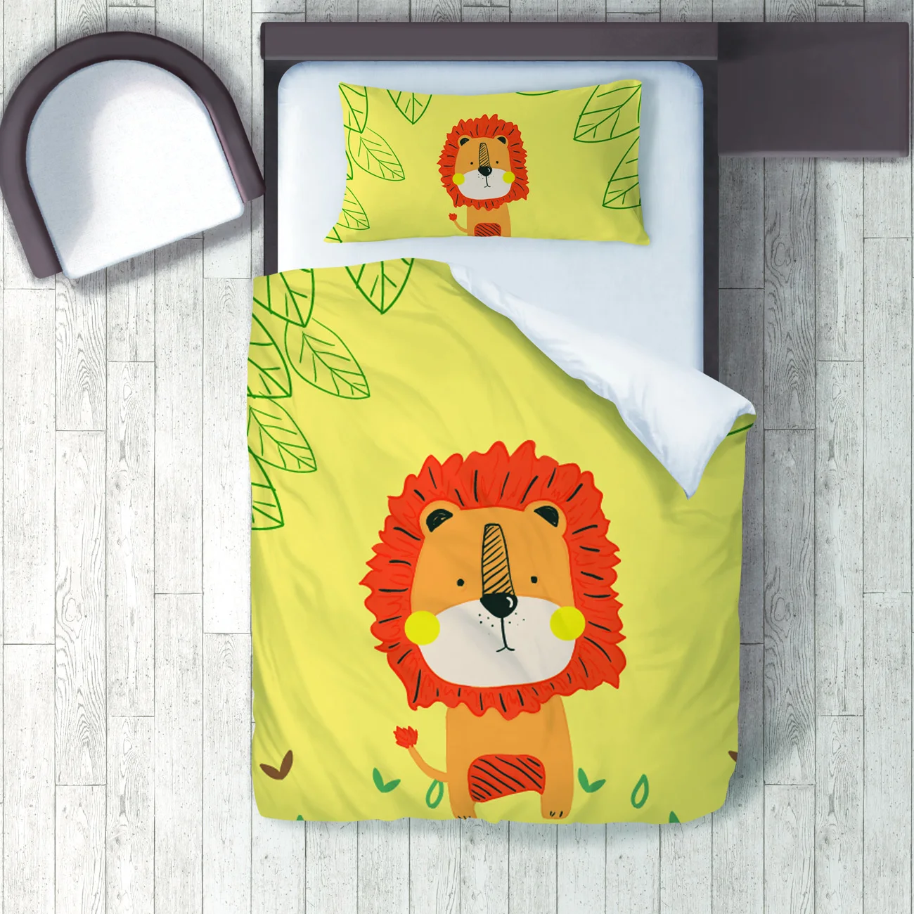 Duvet Cover Set Bedding Set Pillow Case for Baby and Kids Room 3D Printed Yellow Lion Model 087
Duvet Cover Set Bedding Set Pillow Case for Baby and Kids Room 3D Printed Yellow Lion Model 087