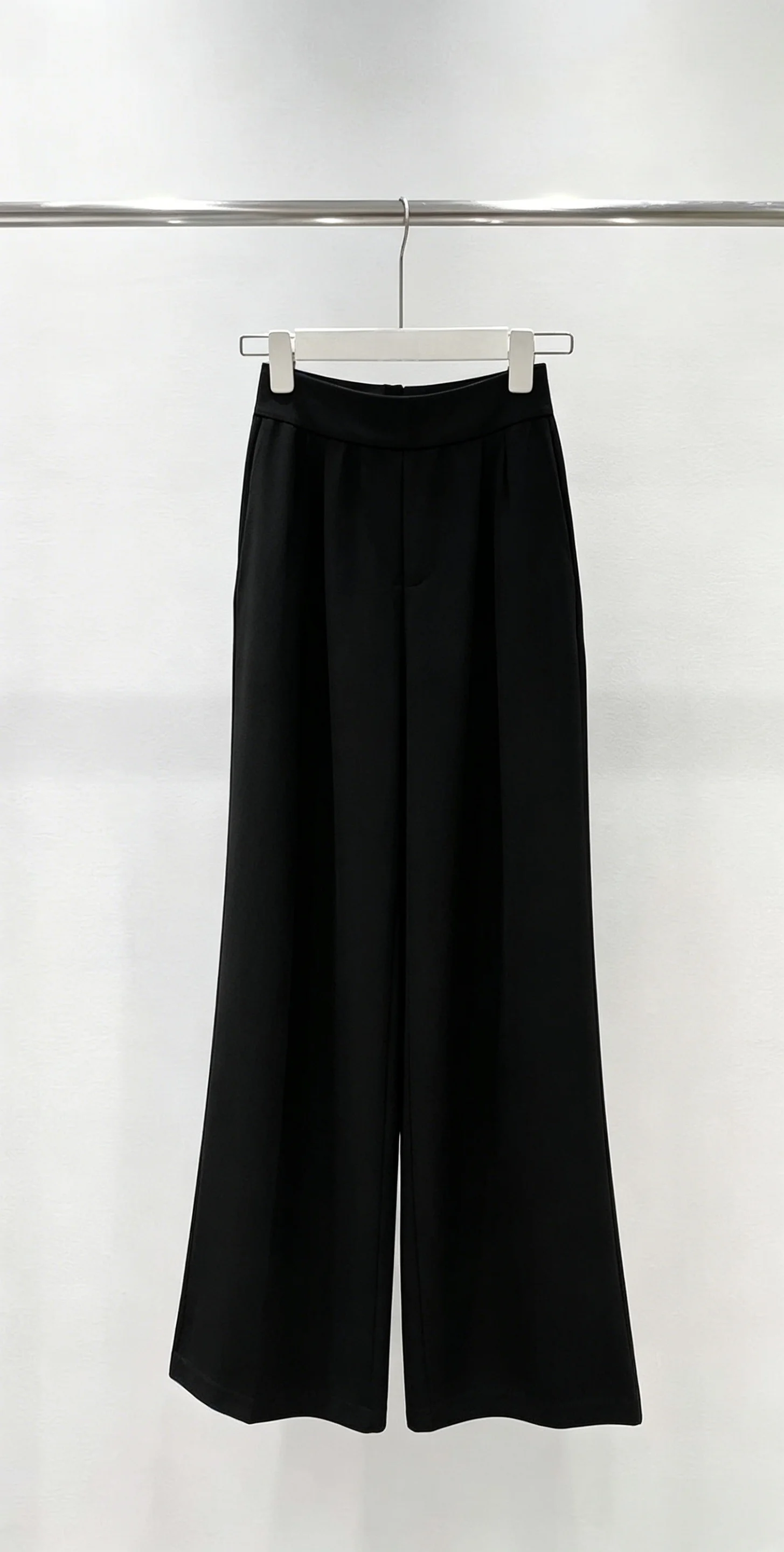 

2026 New Ladies High Waist Wide Leg Trousers Size M L Elegant Black Pleated Casual Dress Pants Code 060