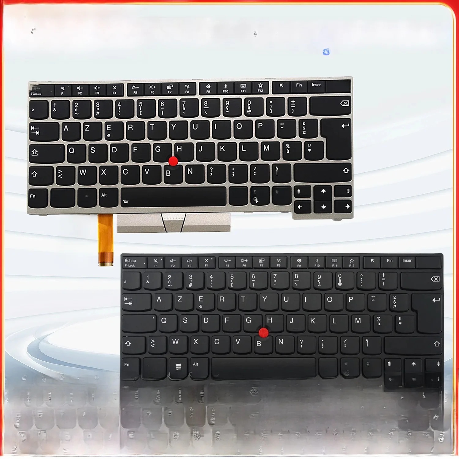 Francuska/Lańcuchowska Hiszpańska/Portugalska/Szwedzka/Słowenska/Turecka/Brytyjska/Rosyjska klawiatura z podświetleniem do Lenovo ThinkPad T14 GEN1 GEN2 P14S GEN1 GEN2 — zdjęcie produktu 7