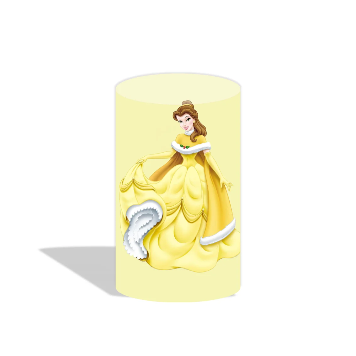 Disney Princess Birthday Party Dessert Pedestal Plinth Cylinder Cover Circle Round Backdrop Cover