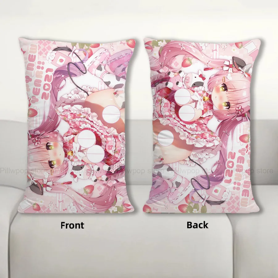 

R18 + Dakimakura аниме коровья чехол для подушки для тела диванная подушка двухсторонняя наволочка с принтом 40X60 см