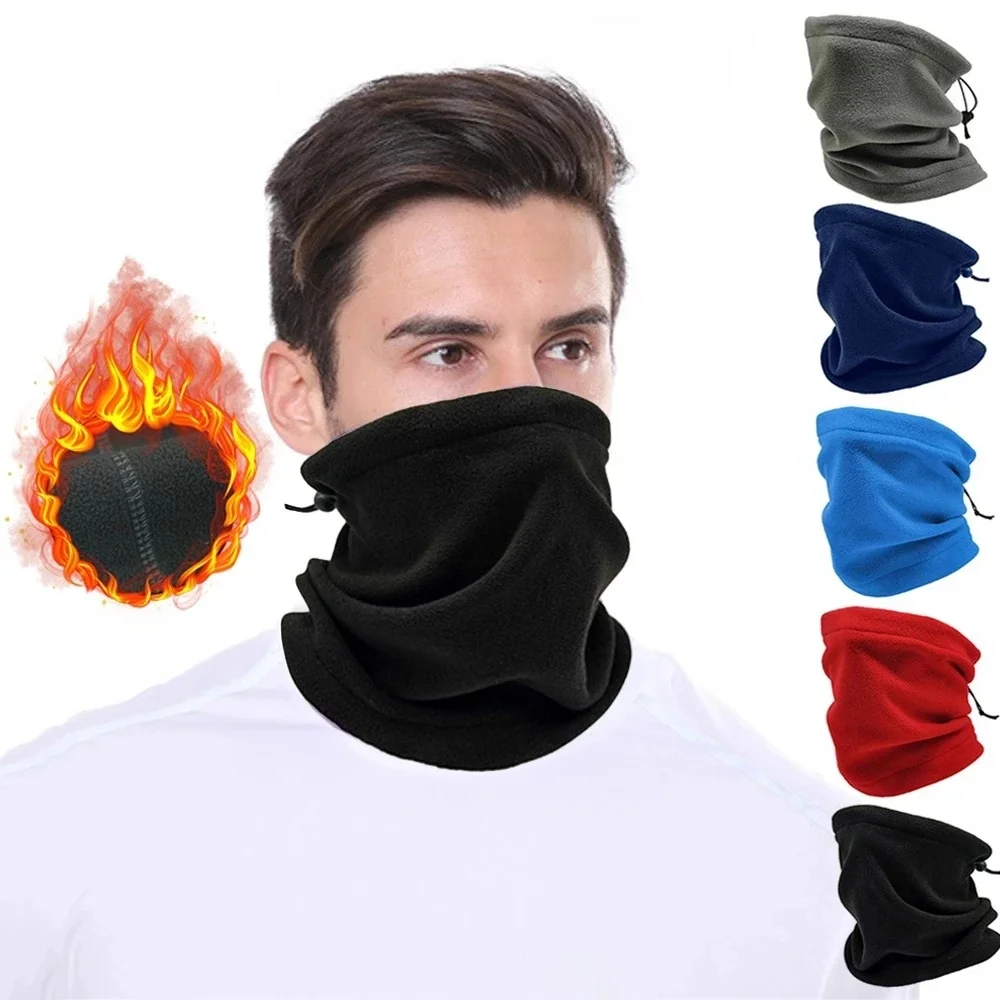 AliExpress Polar Fleece Neck Tube Ear Warmer Fishing Skating Running Sport Scarf Face Mask Camping Hiking Neck Warmer Warm Cycling Headwear