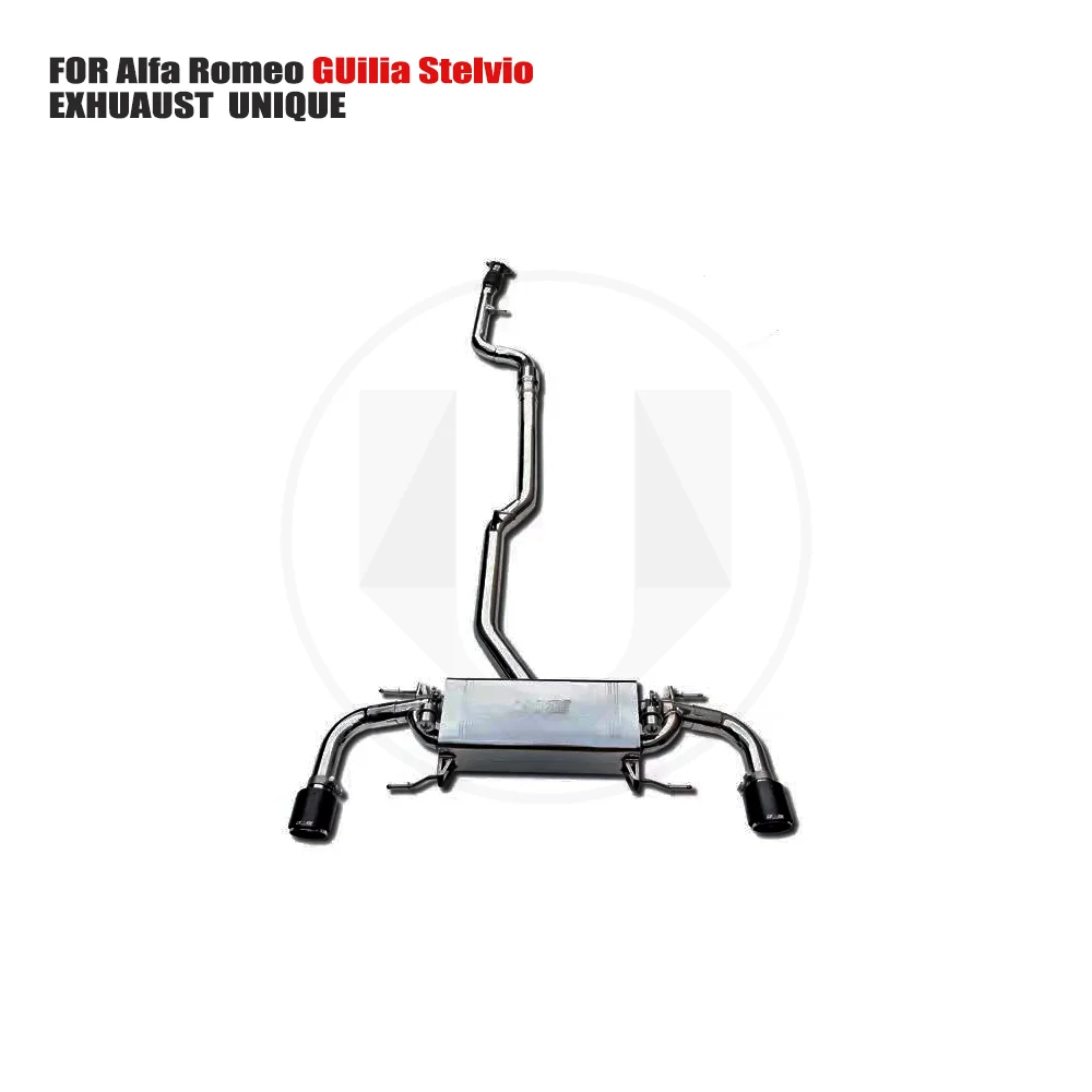 

UNIQUE Stainless Steel Exhaust System Performance Catback is Suitable for Alfa Romeo GUilia Stelvio 2.0T Car Muffler