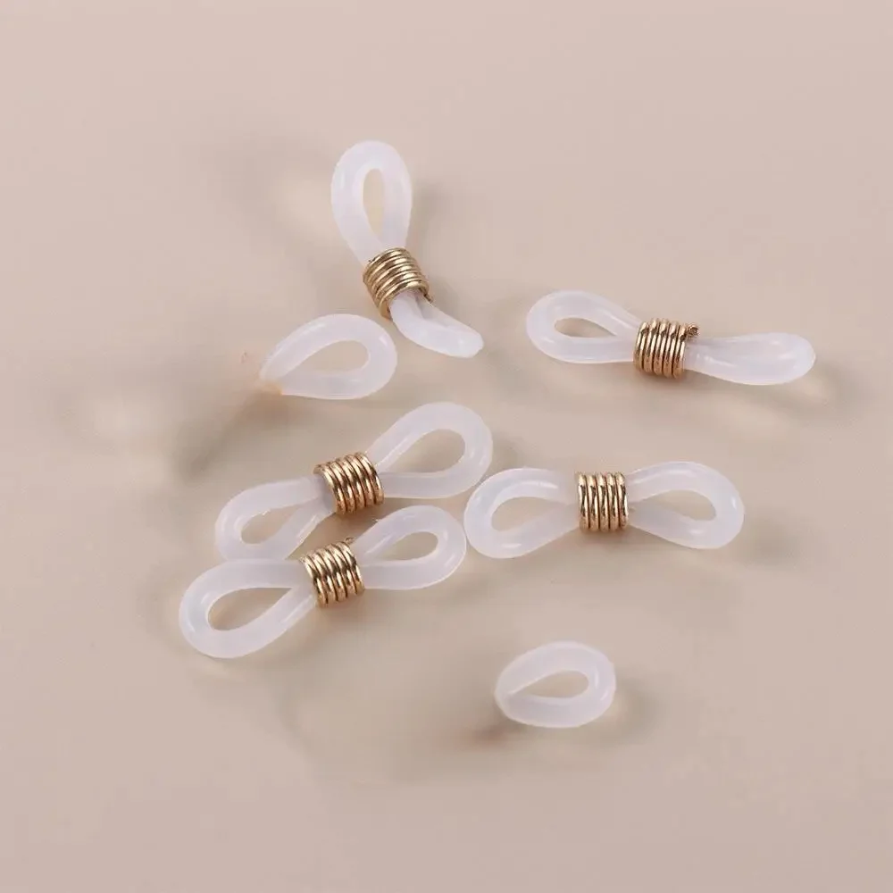 Sangle de support de lanière en caoutchouc de silicone, porte-sangle de lunettes, connecteur de lunettes, porte-lunettes