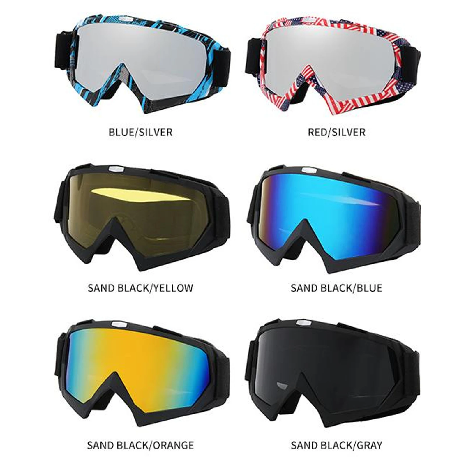 Outdoor windproof ski goggles manufacturers anti-ultraviolet sun protection goggles cross-border new adult ski goggles