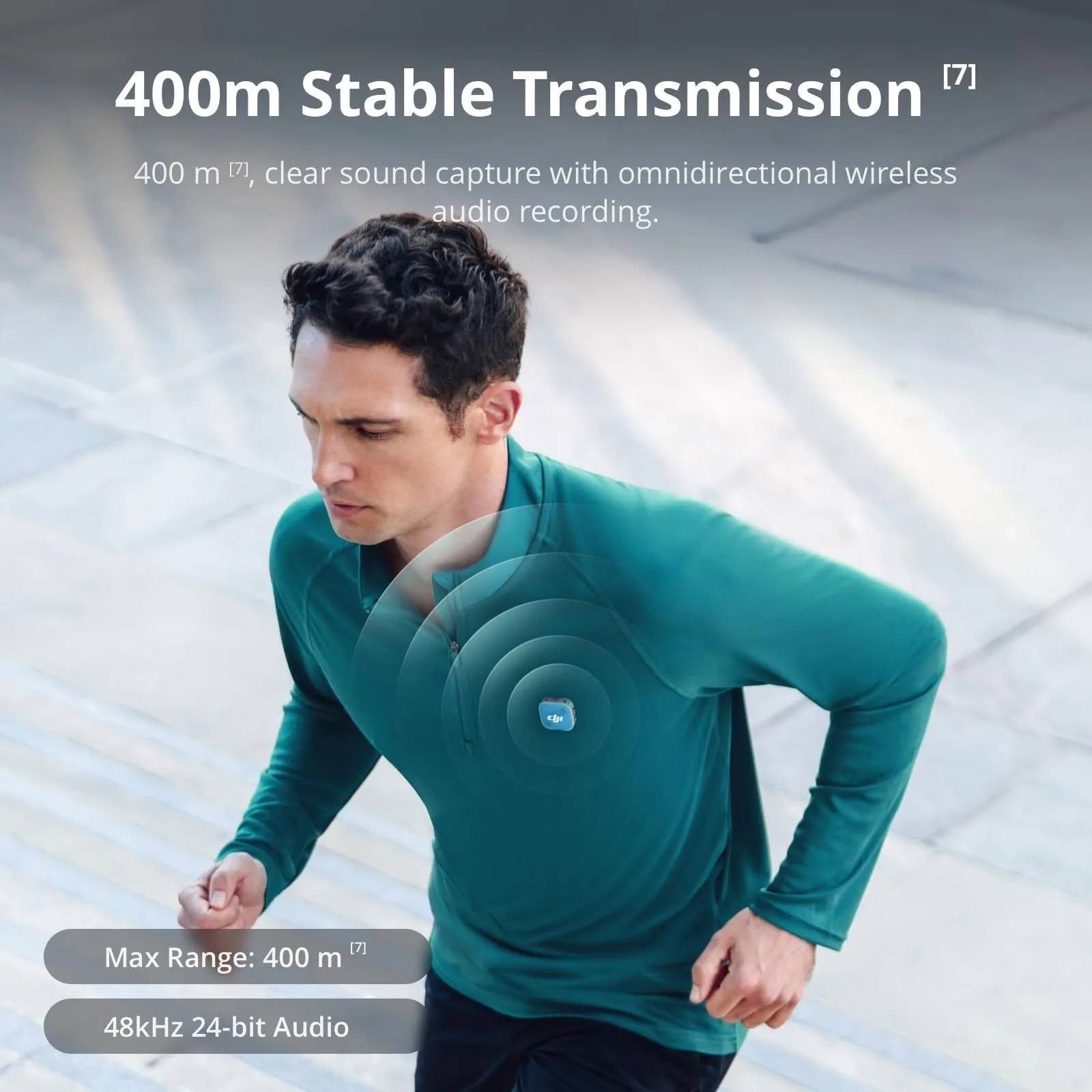DJI Mic Mini 2, Compact Wireless Microphone, Long Range Transmission, Noise Cancelling, 2 TX + 1 RX + Charging Case image 6