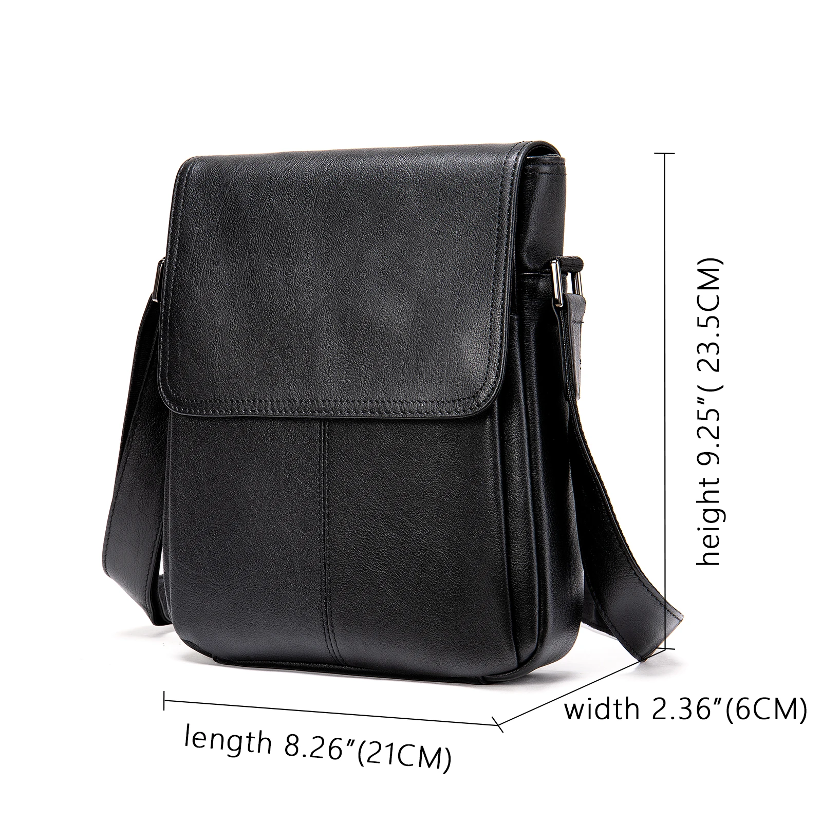 Imagem -06 - Niucunzh-bolsa de Ombro de Couro Genuíno para Homens Bolsa Casual Crossbody Bolsa Mensageiro de Negócios Bolsas Laterais Masculinas 9805