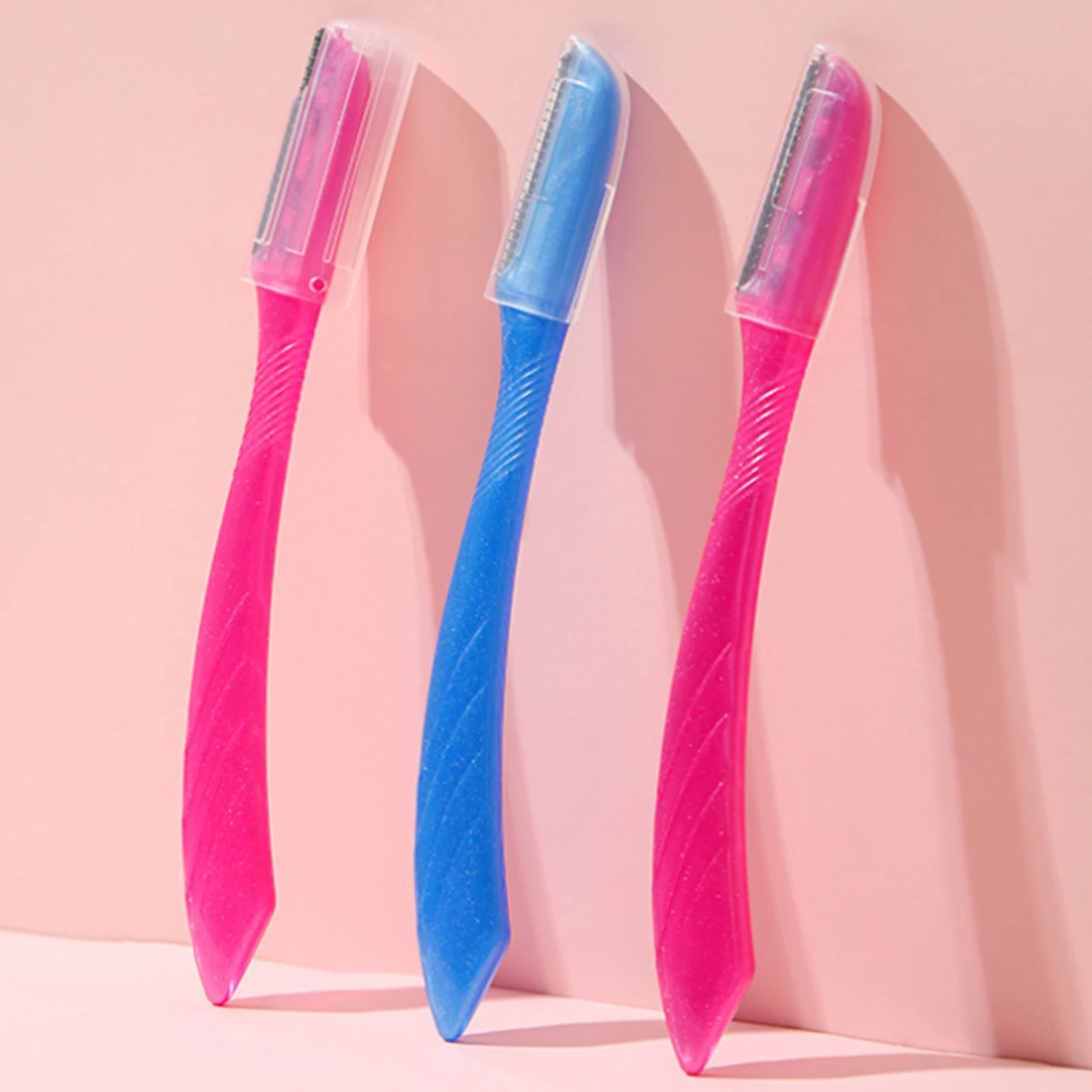 Brow Razor 9ct - Maquinillas de afeitar profesionales para cejas para mujeres y hombres, removedor de vello facial y herramienta de dermaplaning, exfoliante Peach Fuzz - S