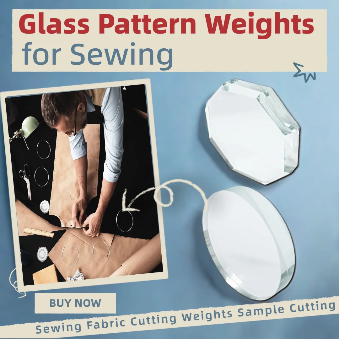 5PCS Glass Pattern Weights for Sewing, Fabric Sewing Weight Cloth Dressmaking Pattern Making and Sample Cutting Weights