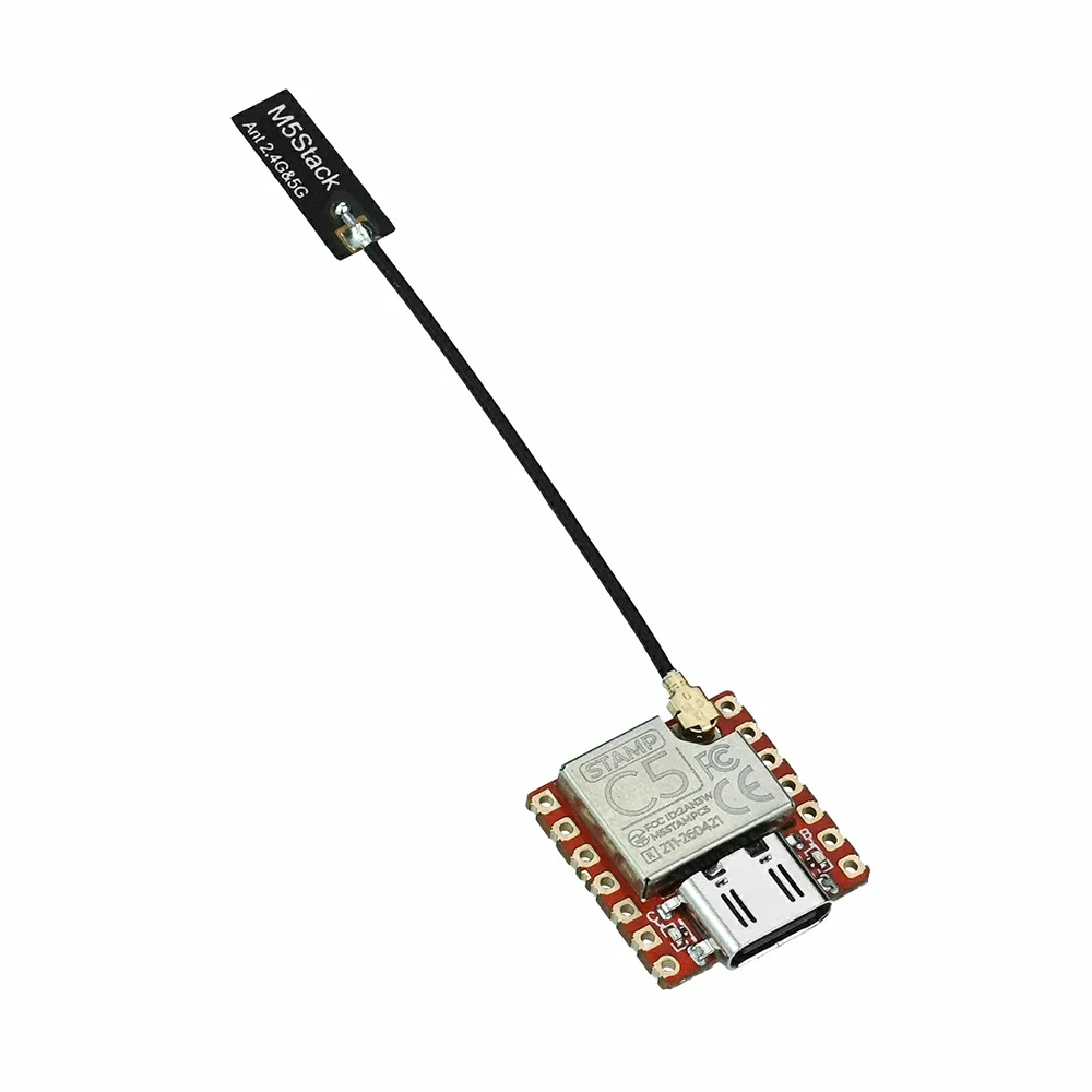 M5Stack Stamp‑C5 DIP ESP32‑C5HF4 IoT Module Dual‑Band WiFi6 BLE5 RISC‑V 4MB Flash Type‑C for IoT Smart Home Project - view 4