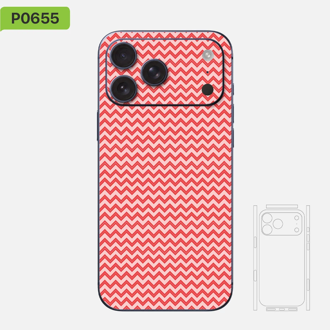 Premium Skin Wrap Decal Fiber Collection IP016 Protective Sticker for iPhone 17/16/15/14/13 - Durable Decal Sticker