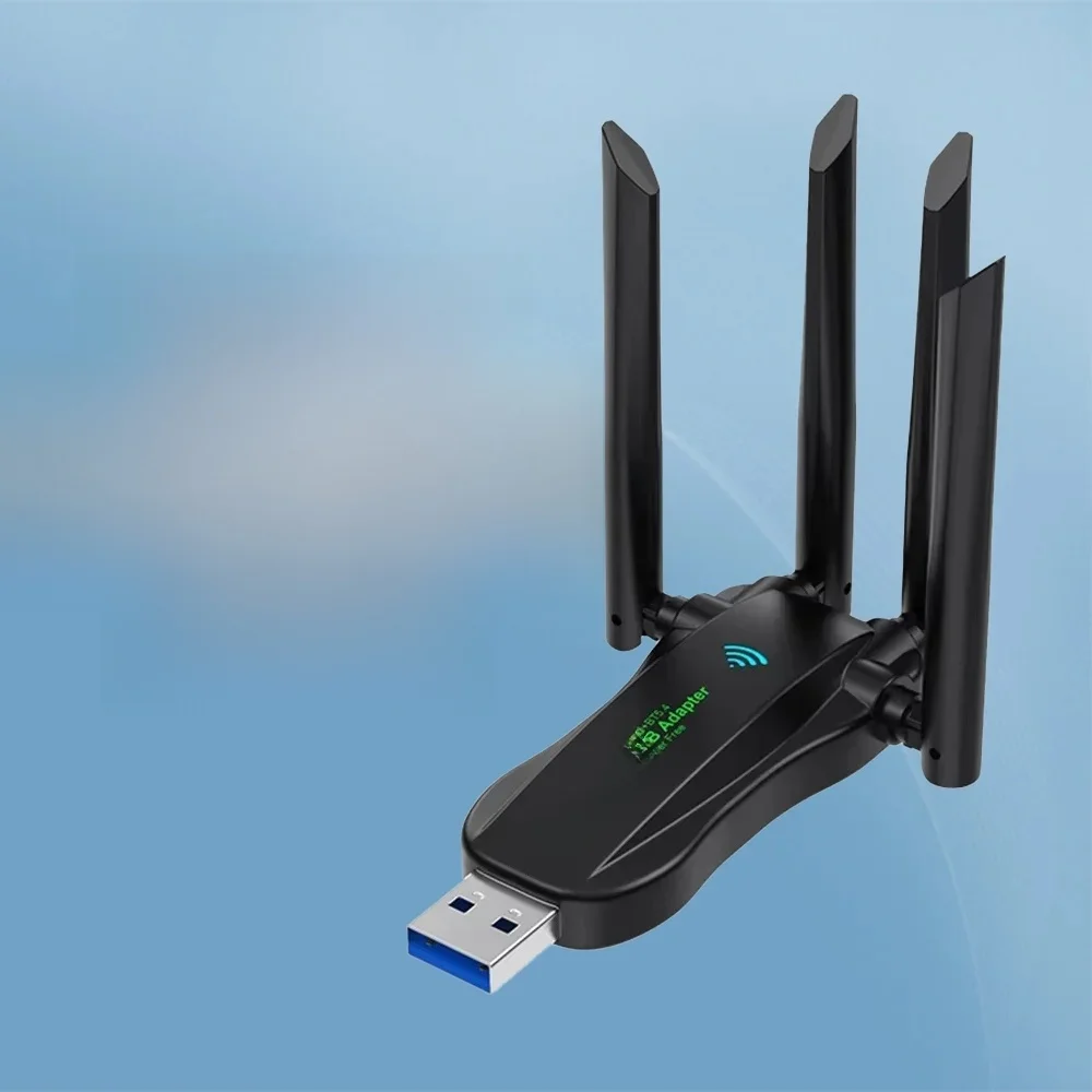 AX900 WiFi USB adaptateur WiFi6 Bluetooth 5.4 double bande 2.4G + 5.8Ghz 4 antenne Dongle USB récepteur de carte sans fil pour PC/ordinateur portable