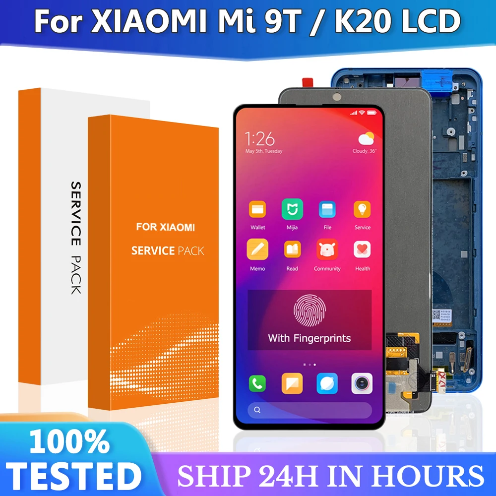 6.39 inch Super Amoled Mi 9T Pro LCD For Redmi K20 Pro Lcd display Touch Screen Digitizer Parts For Xiaomi9T Redmi K20 Lcd